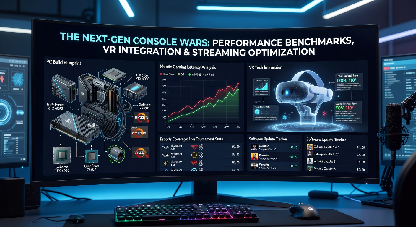 Esports analysts reviewing AI-generated performance data during a live broadcast setup