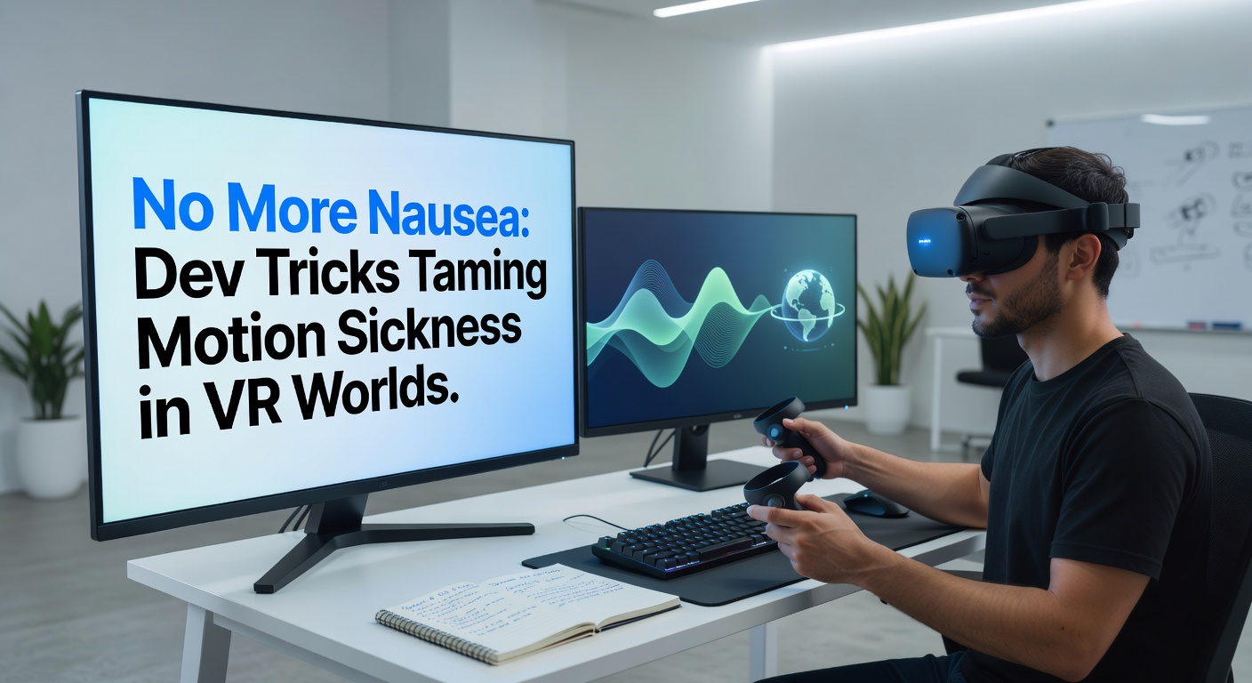 VR headset user experiencing smooth gameplay without discomfort, highlighting comfort-focused design elements